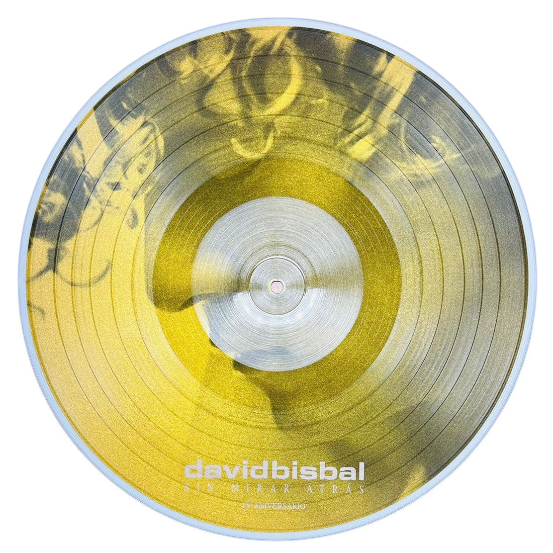 David Bisbal Sin Mirar Atras 15th Aniversario Gold Picture Lp Vinyl