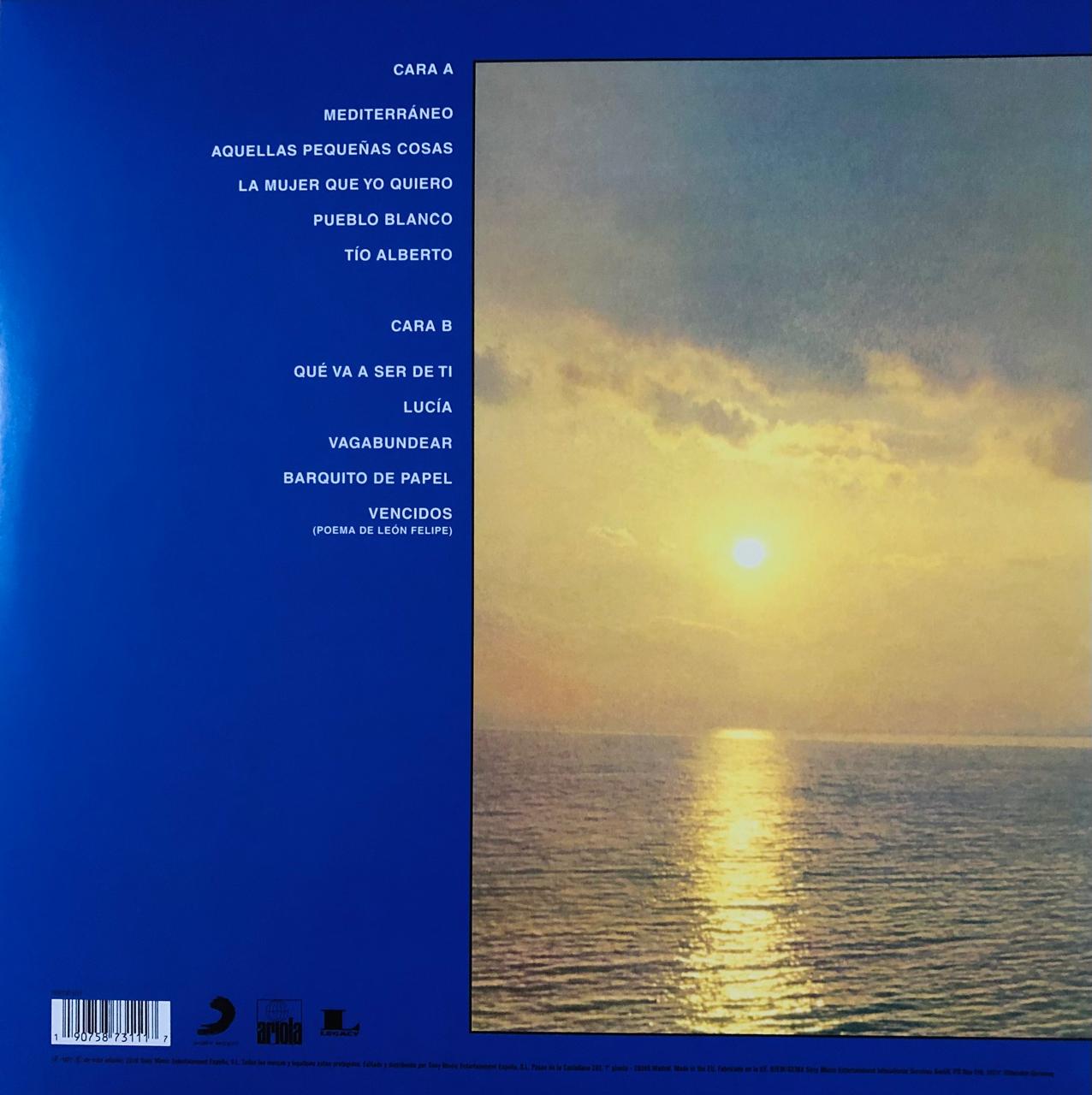 Joan Manuel Serrat Mediterraneo Importado Lp Vinyl