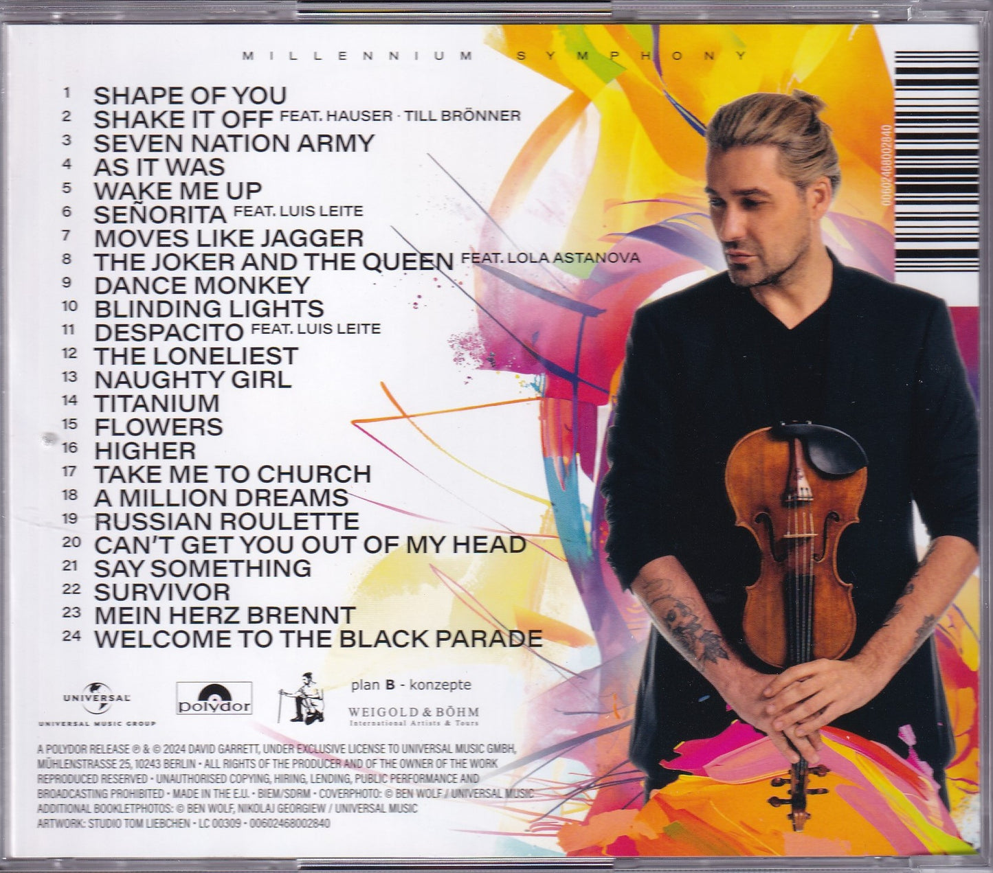 David Garrett Millennium Symphony Disco Cd