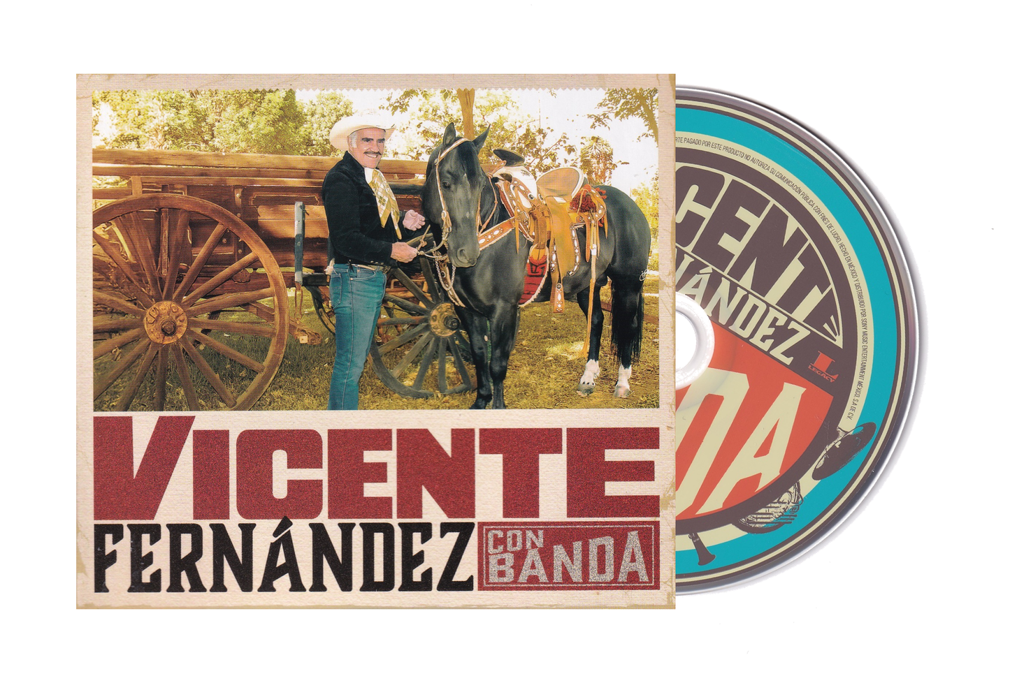 Vicente Fernandez Con Banda Disco Cd