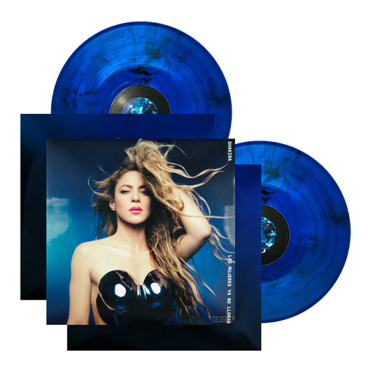 Shakira Las Mujeres Ya No Lloran Zafiro Blue 2 Lp Vinyl