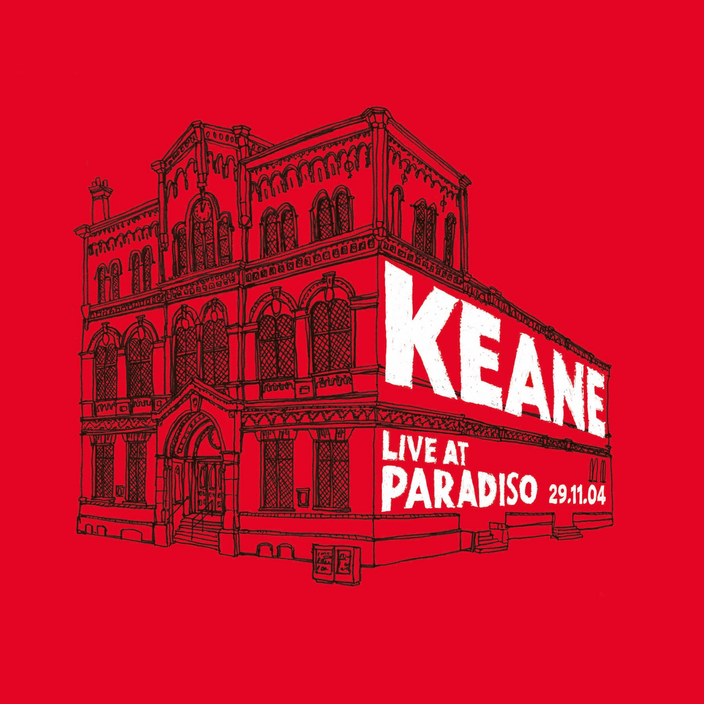 Keane Live At Paradiso RSD 2024 Importado Red & White Lp Vinyl