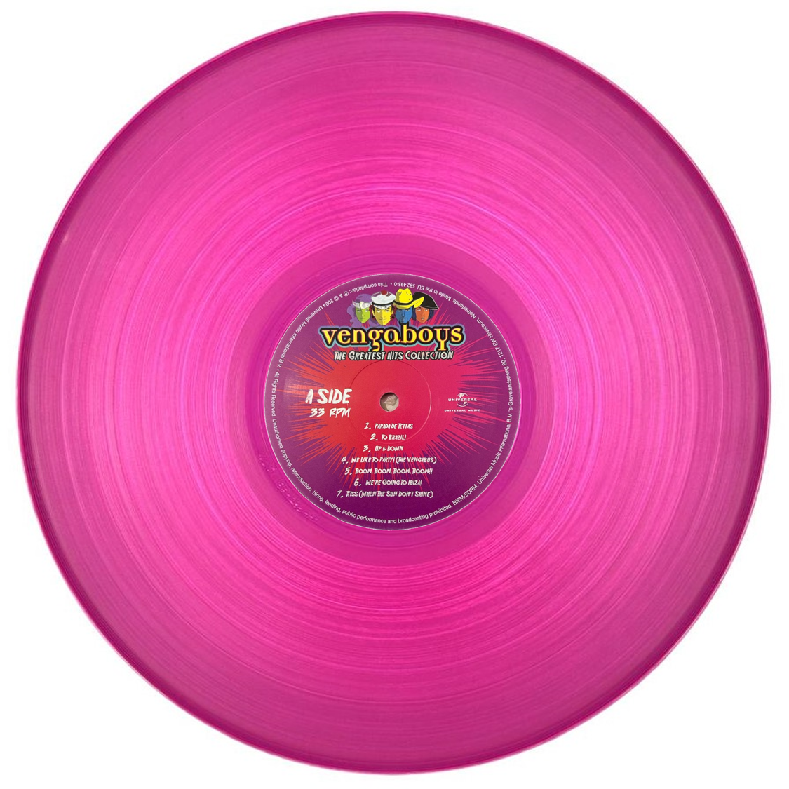 Vengaboys The Greatest Hits Collection Rosa Pink Lp Vinyl