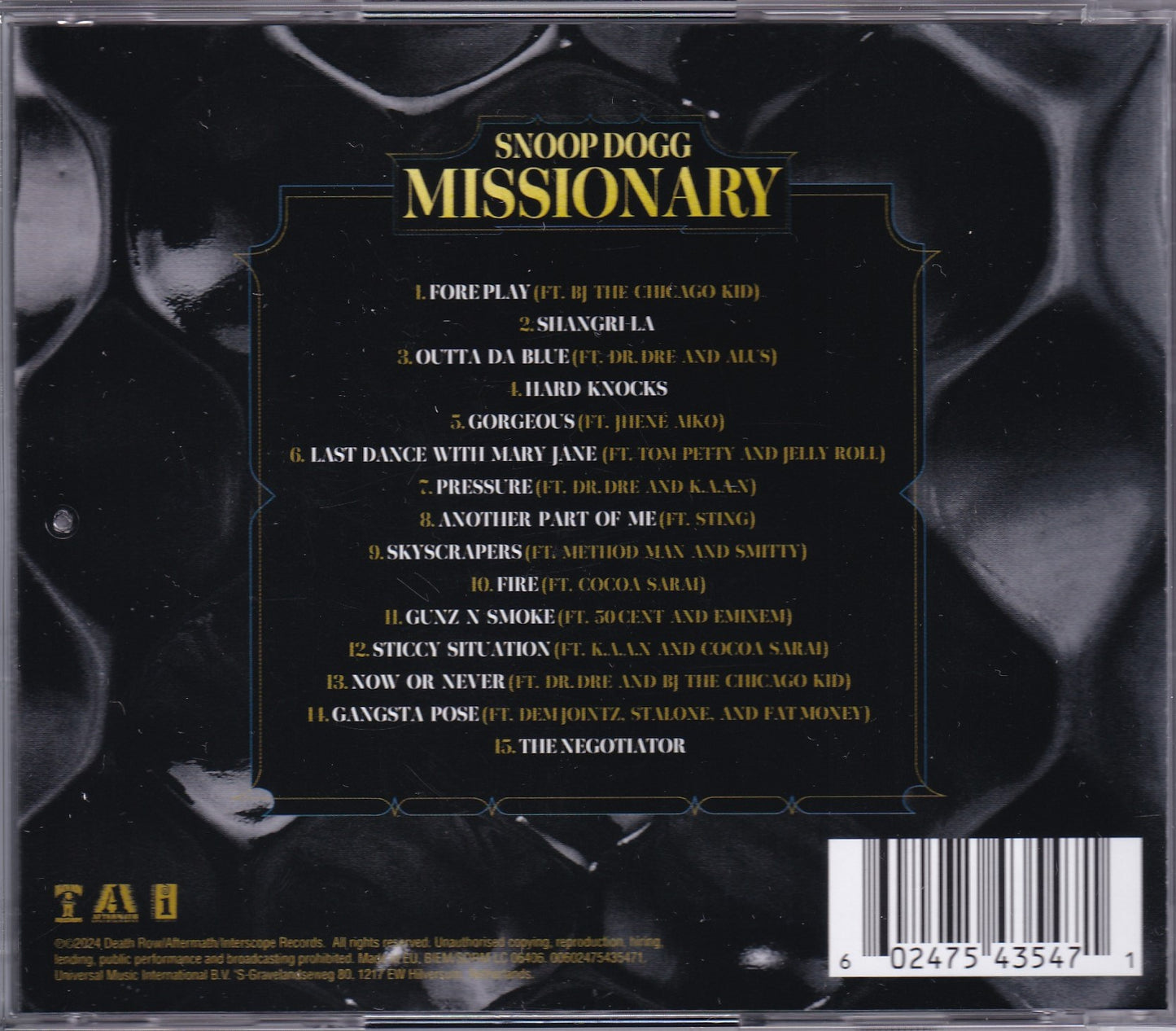 Snoop Dogg Missionary Disco 2024 Cd