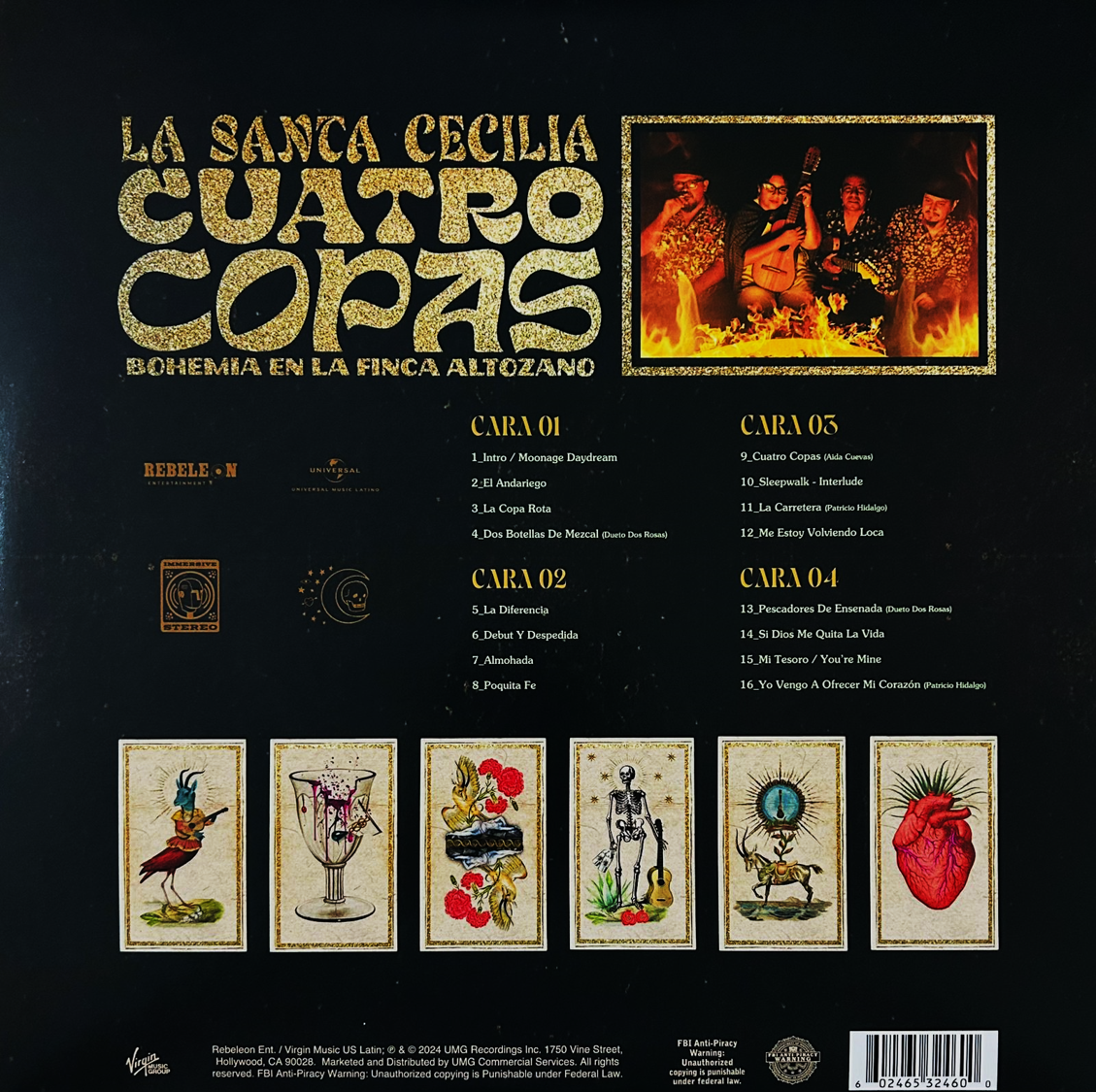 Santa Cecilia Cuatro Copas Bohemia Finca Altozano Red 2 Lp Vinyl